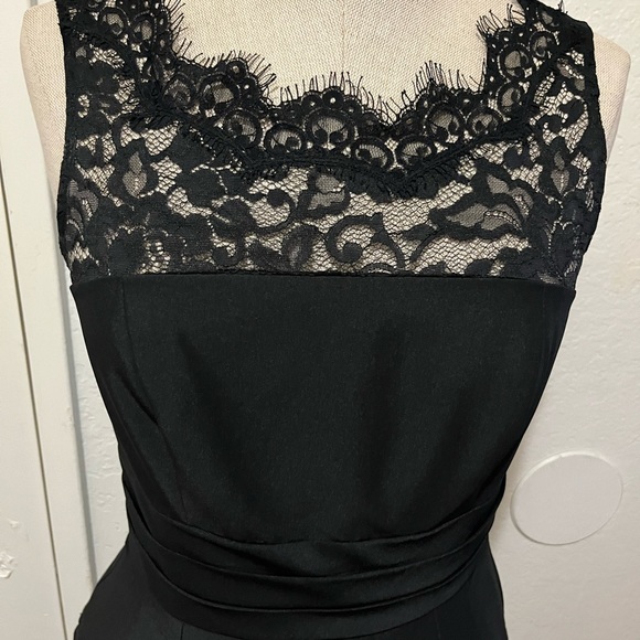 White House Black Market Dresses & Skirts - White House Black Market Black Satin Dress Size 0